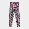 Legging taille &eacute;lastiqu&eacute;e coton noir fille