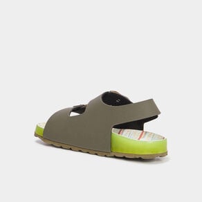 sandales avec boucles kickers vert kaki garcon Sandales avec boucles Kickers vert kaki garçon