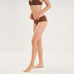 Shorty microfibre sans coutures marron femme