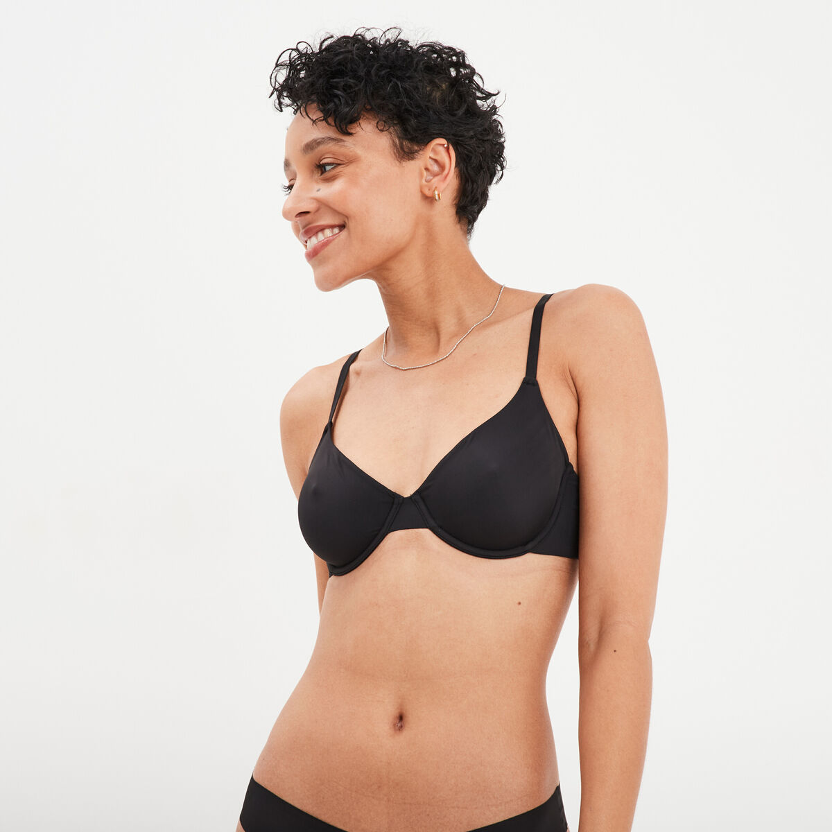Soutien-gorge embo&icirc;tant ajustable noir femme