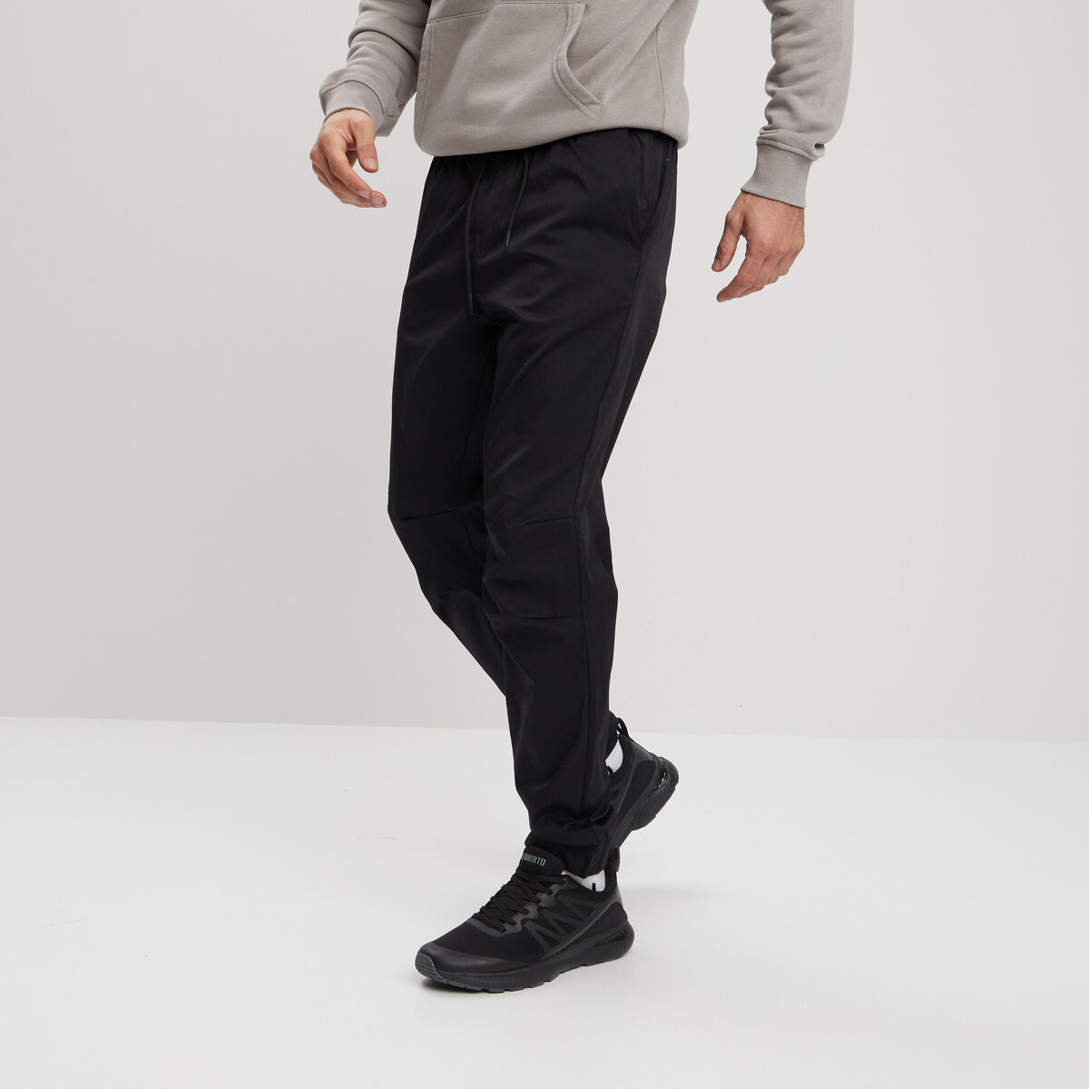 Pantalon de jogging taille à coulisse noir homme