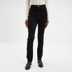 Jeans skinny taille haute 5 poches denim noir femme