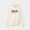 Sweat hoodie &agrave; capuche molleton 1 poche ecru homme