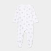 Dors-bien manches longues boutonné coton blanc bébé