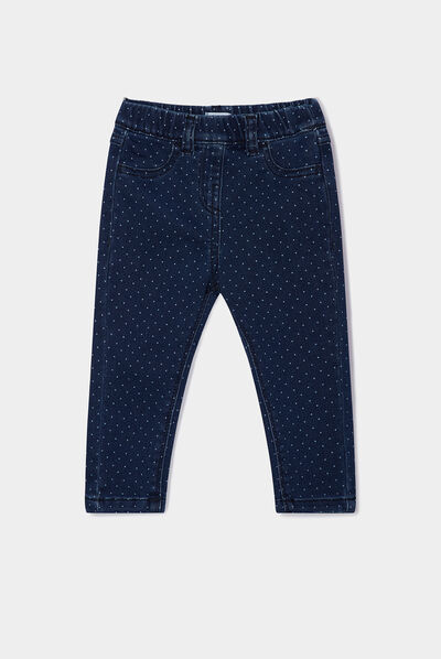 Jegging taille élastiquée denim stone bébé fille