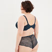 Soutien-gorge emboîtant à dentelle Izzie bleu canard femme grande taille