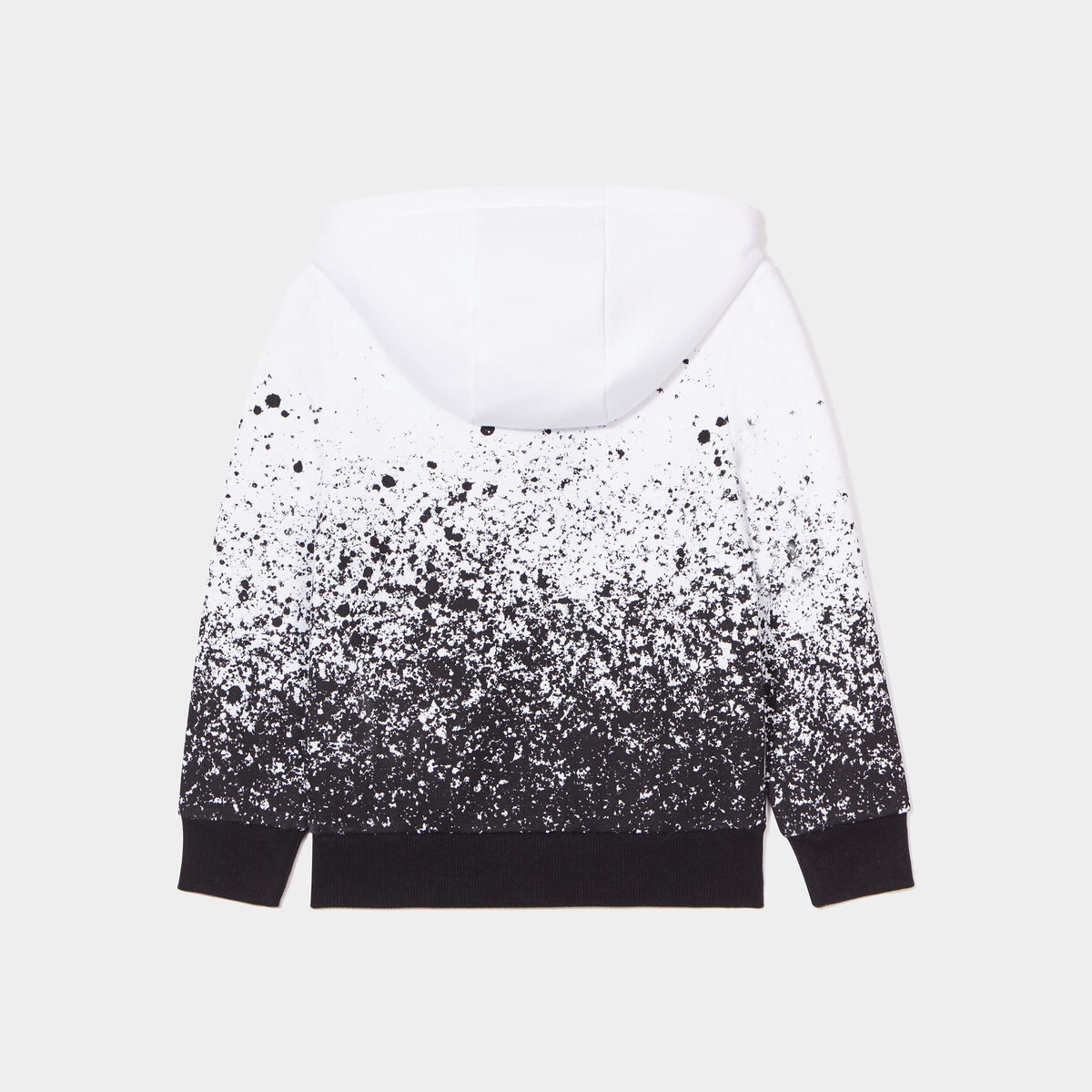 Sweat à capuche hoodie Liberto blanc garçon