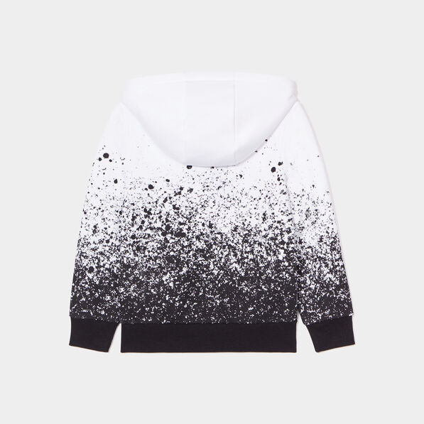 Sweat à capuche hoodie Liberto blanc garçon