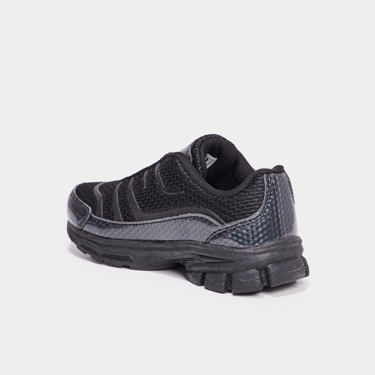 Baskets running lacets &eacute;lastiqu&eacute;s noir gar&ccedil;on