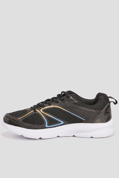Runnings à lacets noir homme