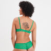 Soutien-gorge corbeille dentelle vert menthe femme