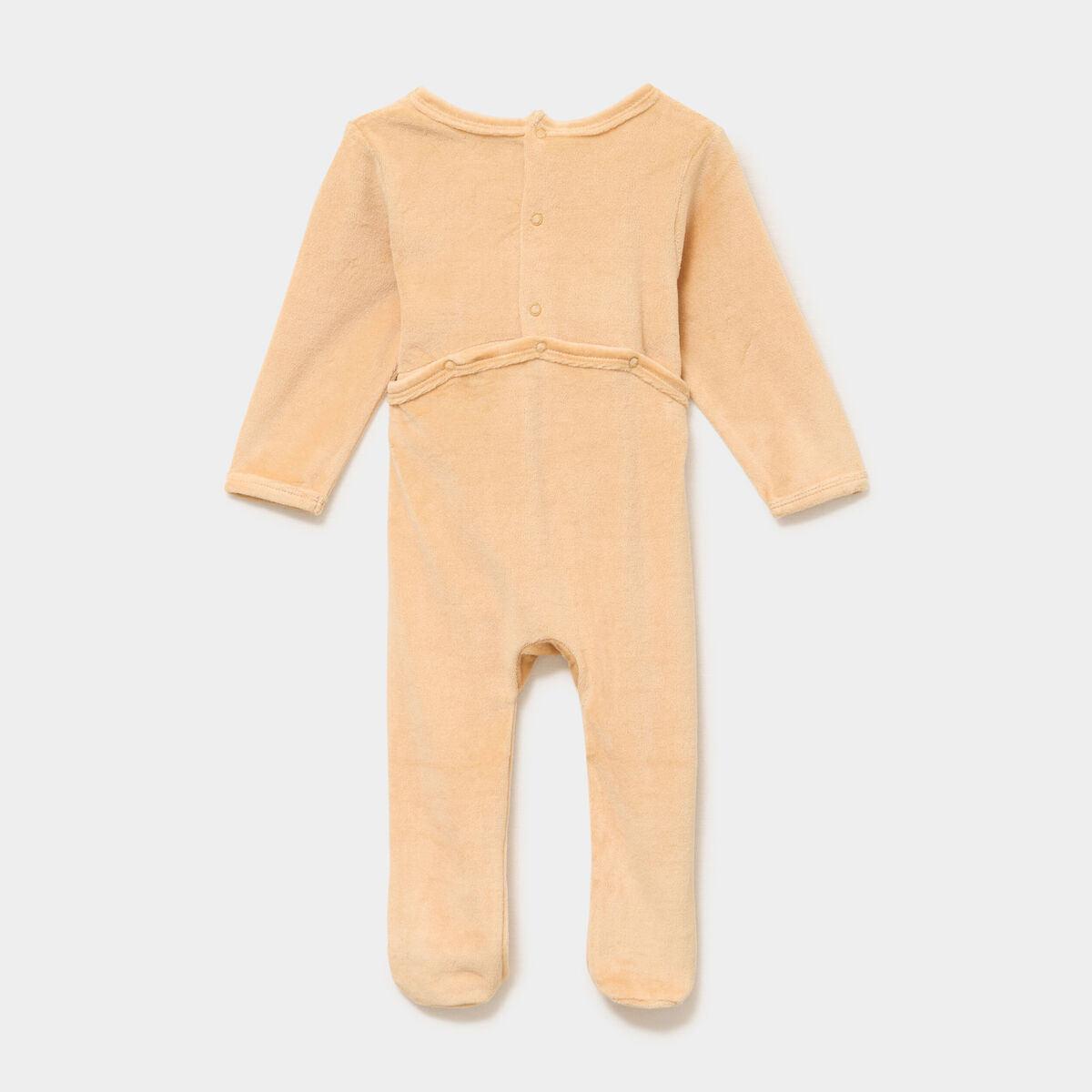Dors-bien manches longues boutonn&eacute; camel b&eacute;b&eacute;