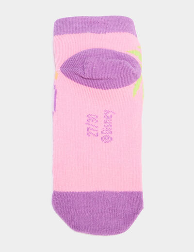 Lot 3 paires chaussettes Stitch rose fille