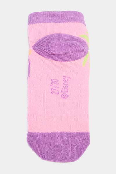 Lot 3 paires chaussettes Stitch rose fille