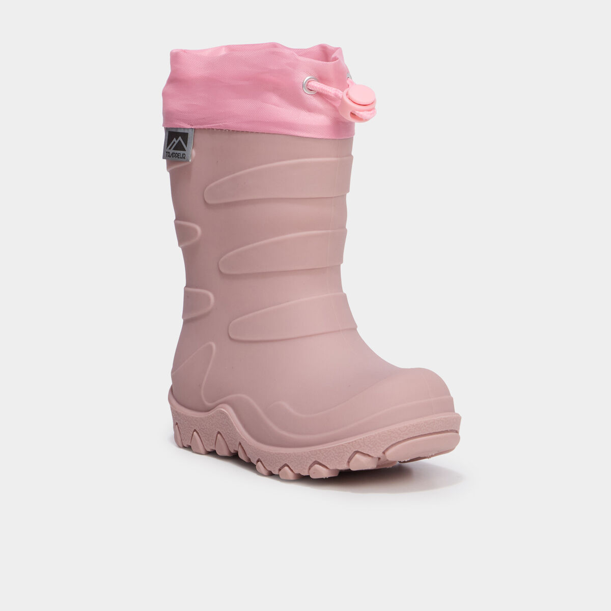 Bottes de pluie doubl&eacute;es rose fille