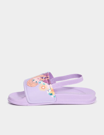 Mules de plage Reine des neiges mauve fille