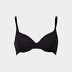 Soutien-gorge corbeille microfibre noir femme