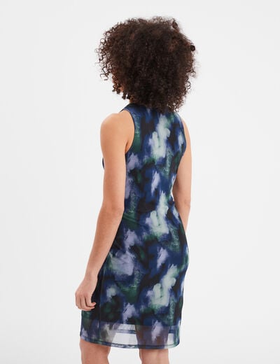 Robe courte sans manches Liberto violet femme
