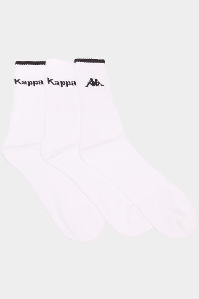 Lot 3 paires chaussettes sport Kappa blanc homme