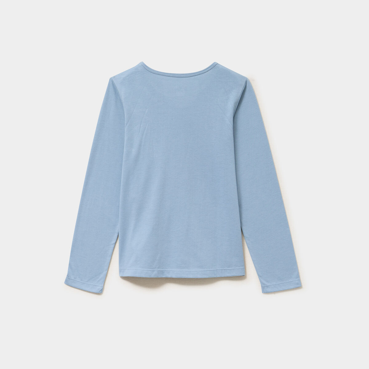 Ensemble pyjama t-shirt et pantalon bleu gris fille