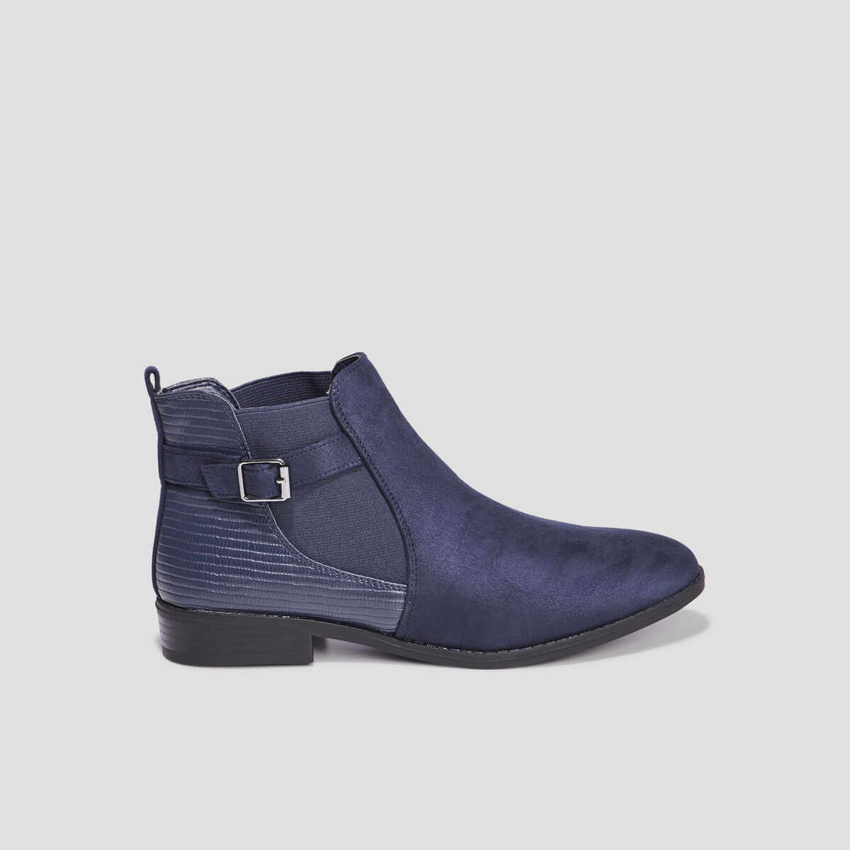 Bottines chelsea avec boucles bleu femme