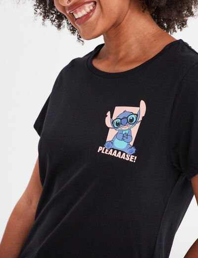 Ensemble pyjama Lilo et Stitch noir femme