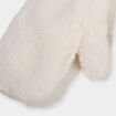 Mouffles effet polaire ivoire fille