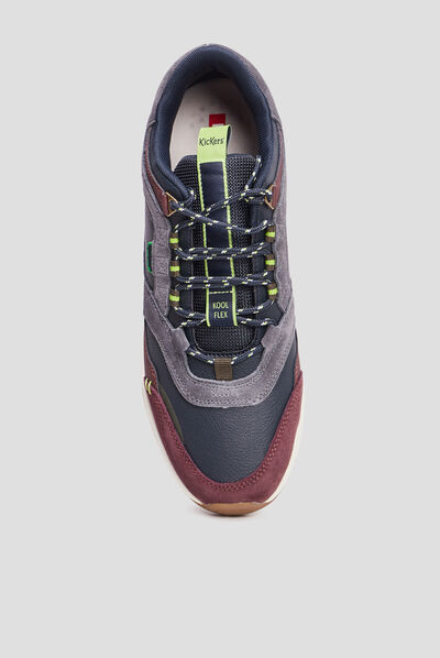 Baskets running Kickers Koolflex bleu marine homme