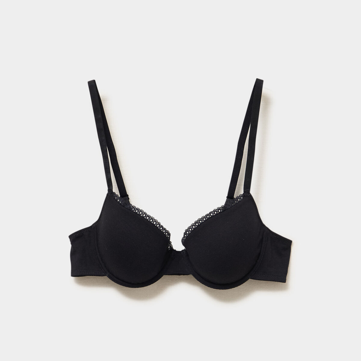 Soutien-gorge embo&icirc;tant padd&eacute; noir femme