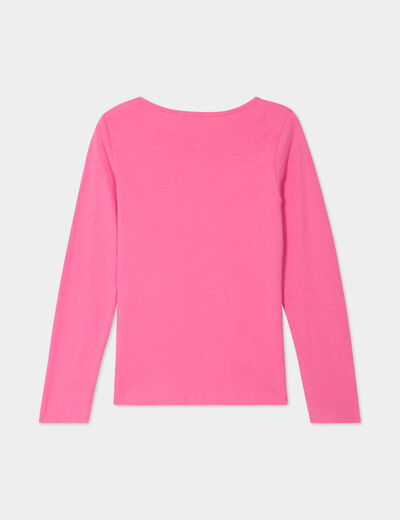 Ensemble pyjama pantalon 2 pièces rose fushia fille