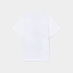 T-shirt col rond manches courtes Stitch blanc fille