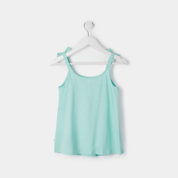 debardeur avec noeuds bleu clair fille Débardeur avec noeuds bleu clair fille