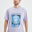 T-shirt manches courtes Rick et Morty violet homme