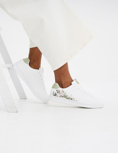 Tennis basses à lacets Creeks vert clair femme