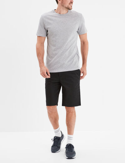 T-shirt en coton manches courtes gris homme