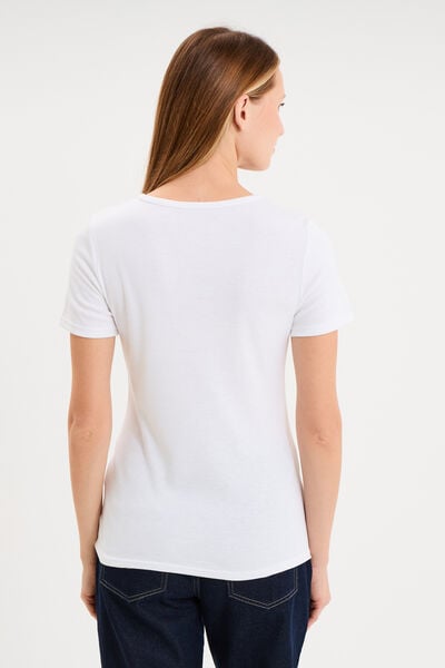 T-shirt thermique Damart x Trappeur blanc femme