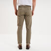 Pantalon chino slim stretch vert olive homme