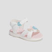 Sandales à scratchs Creeks blanc bébé fille