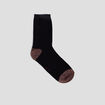 Lot de 5 paires de chaussettes unies noir femme