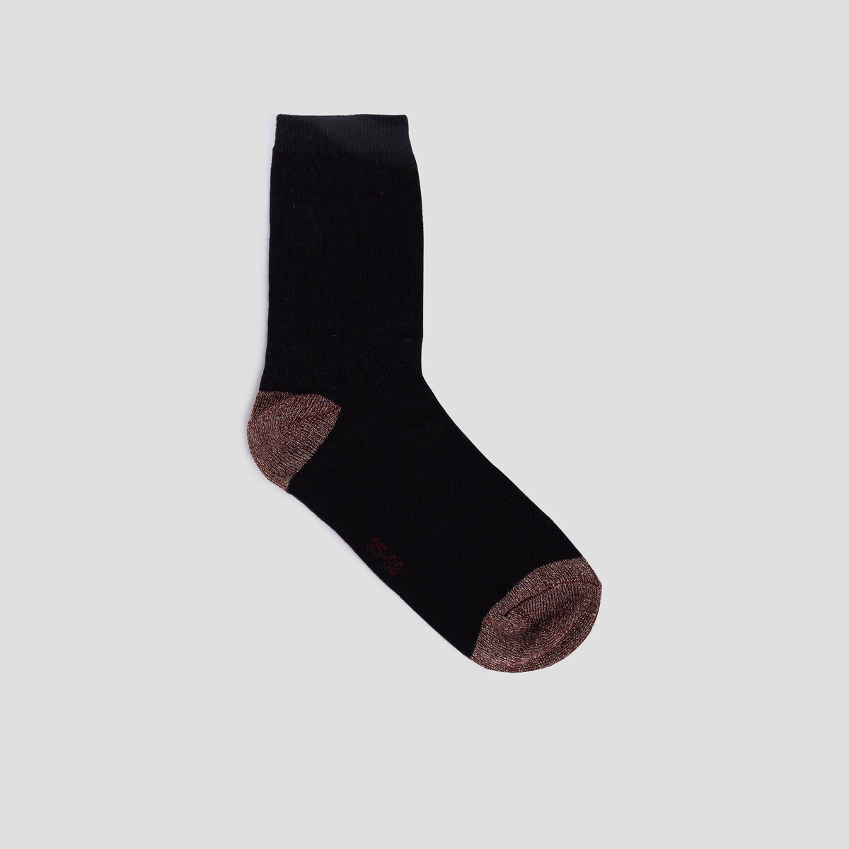 Lot de 5 paires de chaussettes unies noir femme