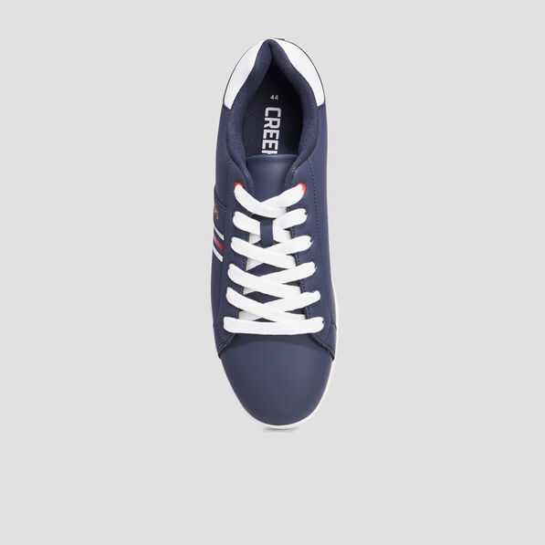 tennis basses a lacets bleu marine homme Tennis basses à lacets bleu marine homme