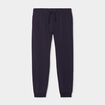 Pantalon jogging droit molleton bleu marine homme