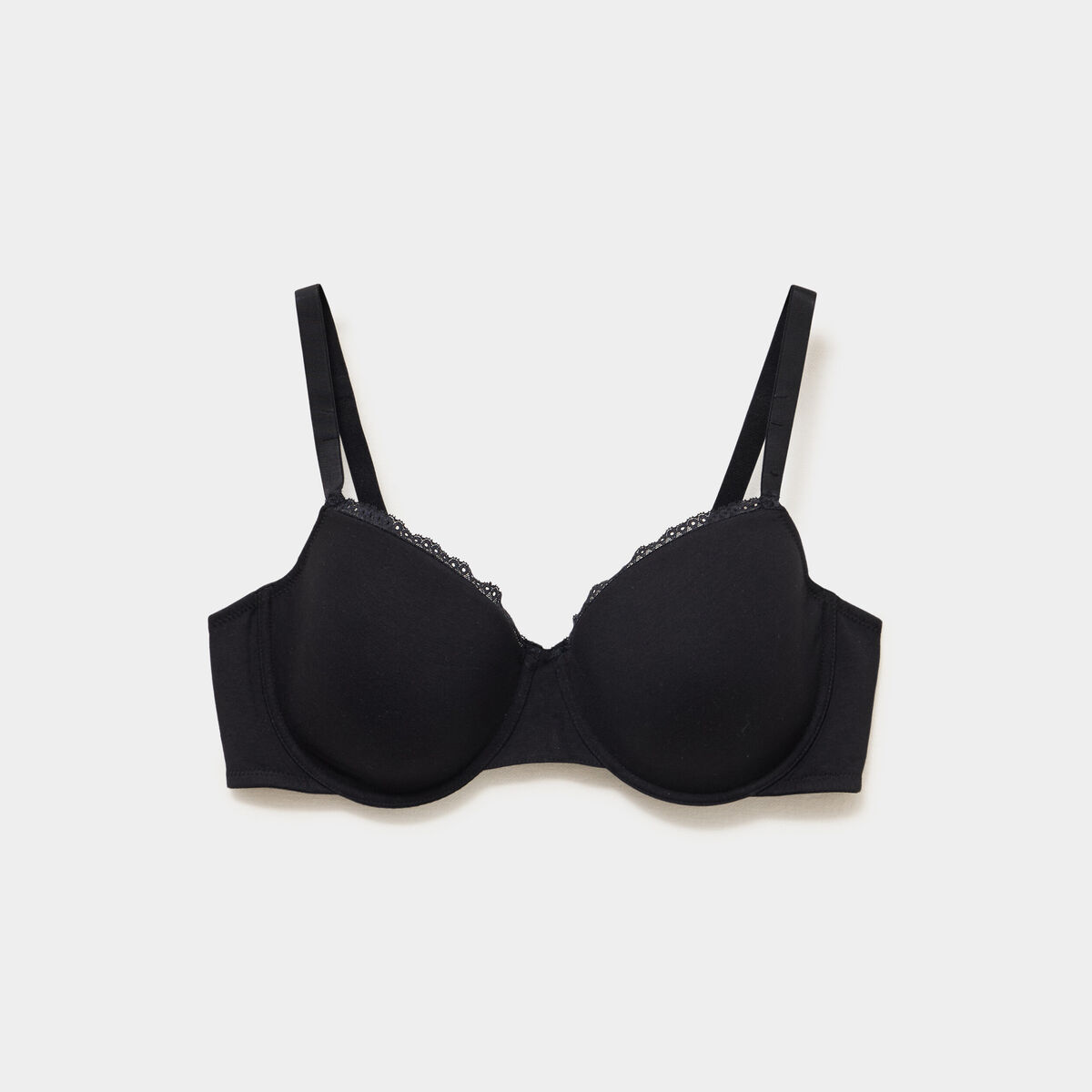 Soutien-gorge corbeille embo&icirc;tant noir femme grande taille