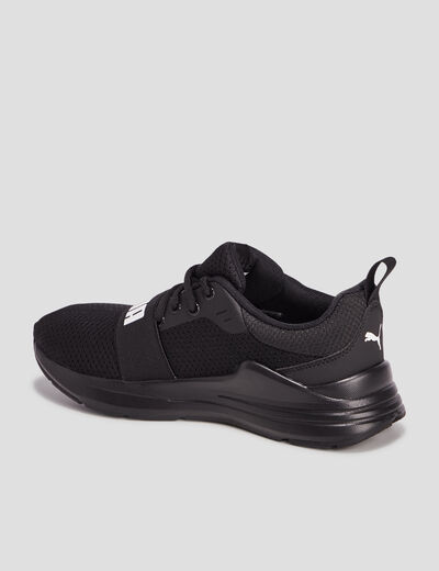 Runnings à lacets Puma Wired noir garçon