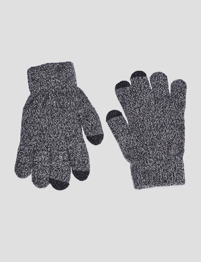 Gants gris homme