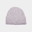 Bonnet tricoté torsades gris femme