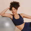 Brassi&egrave;re de sport dos nageur bleu marine femme