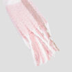 Écharpe à franges rose fille