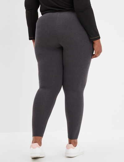 Legging gris foncé femme grande taille