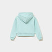 Sweat zipp&eacute; &agrave; capuche vert pastel fille